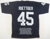 Rudy Ruettiger Signed Movie Quote Jersey Inscribed "Never Quit" (Beckett) at PristineAuction.com