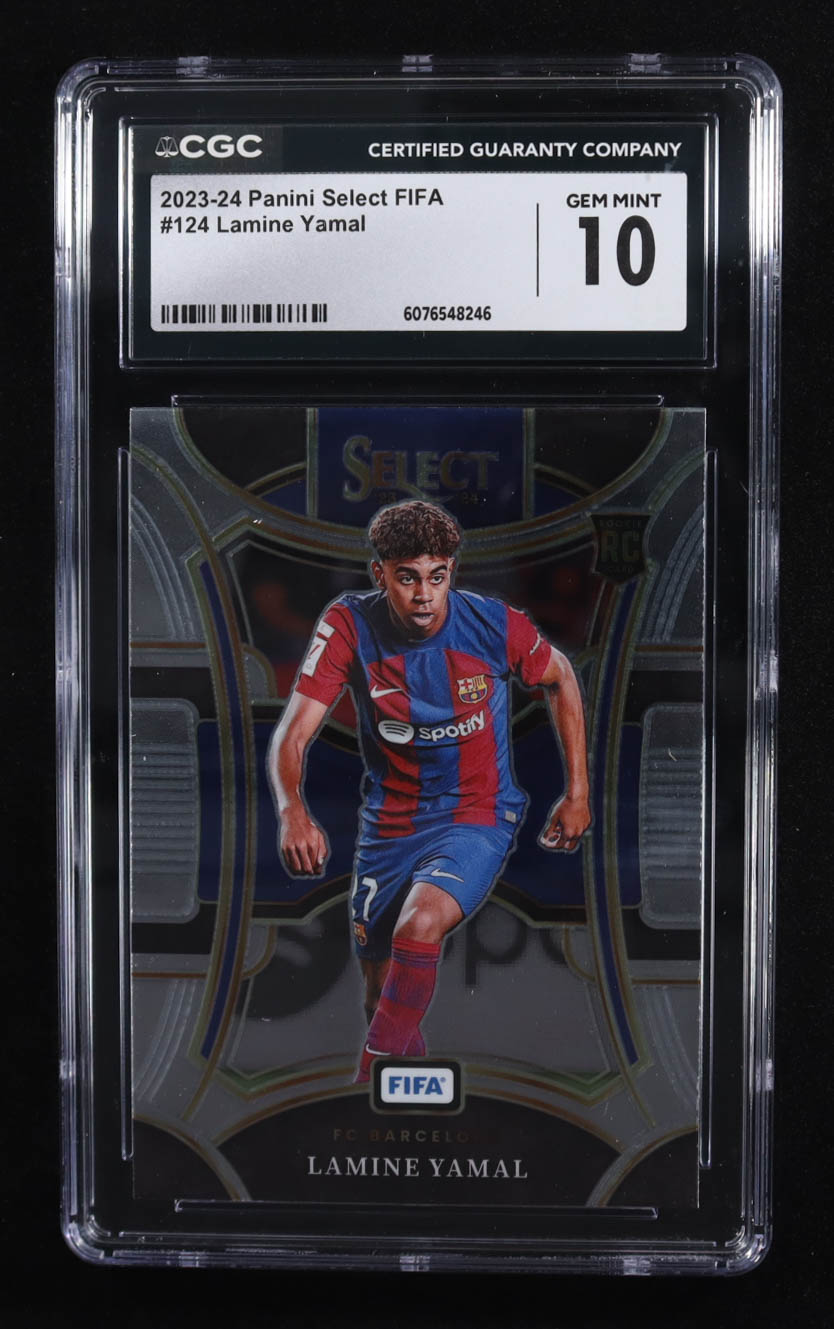 Lamine Yamal 2023-24 Select FIFA #124 RC (CGC 10) at PristineAuction.com Lamine Yamal 2023-24 Select FIFA #124 RC (CGC 10) at PristineAuction.com