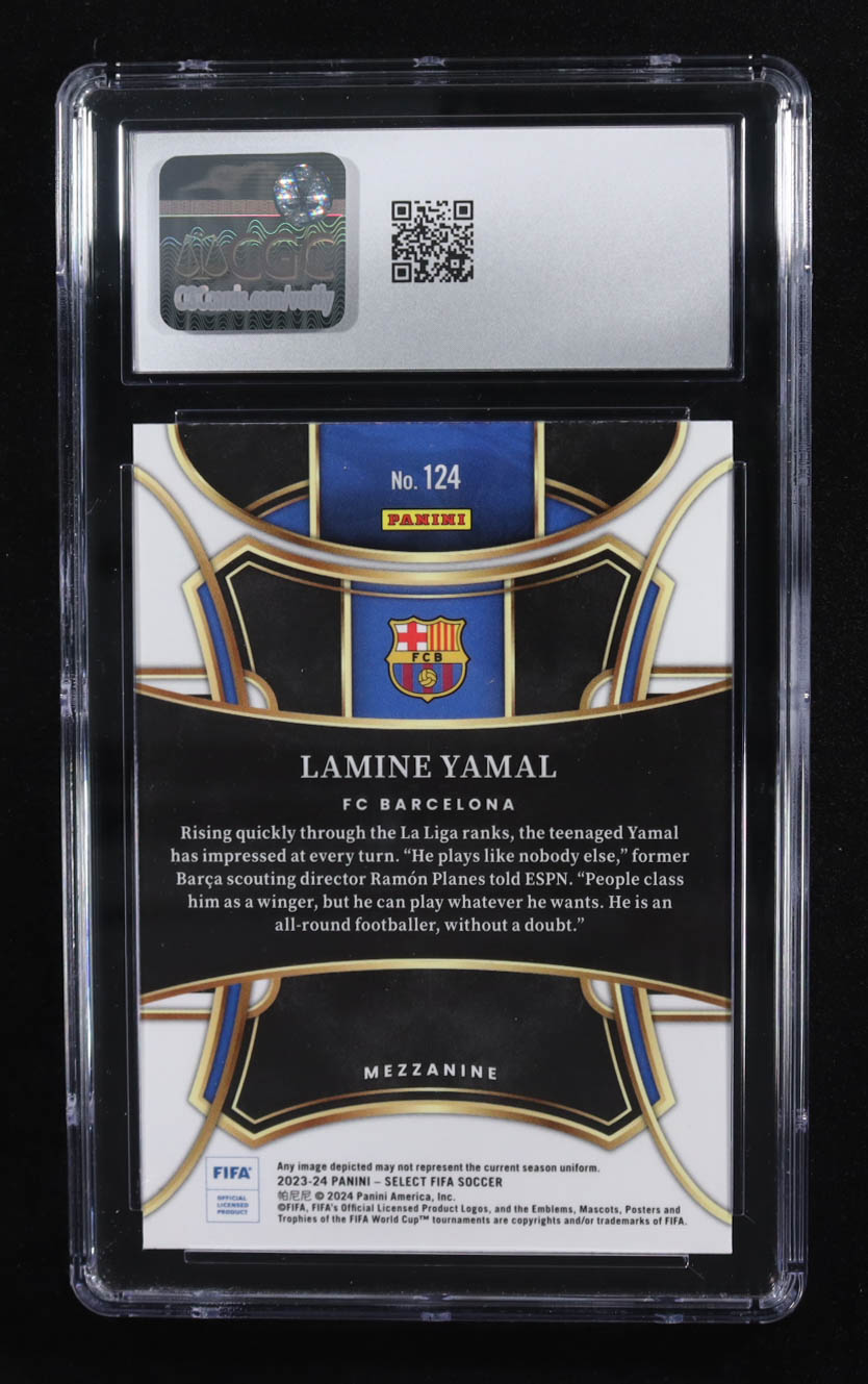 Lamine Yamal 2023-24 Select FIFA #124 RC (CGC 10) at PristineAuction.com Lamine Yamal 2023-24 Select FIFA #124 RC (CGC 10) at PristineAuction.com
