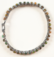 New 5.55 CTW Black Opal Bracelet | Estimated Retail Value: $1,800 (UGL) at PristineAuction.com