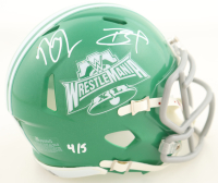 Pete Dunne & Tyler Bate Signed LE 2024 Wrestlemania XL Speed Mini Helmet (Fanatics) at PristineAuction.com
