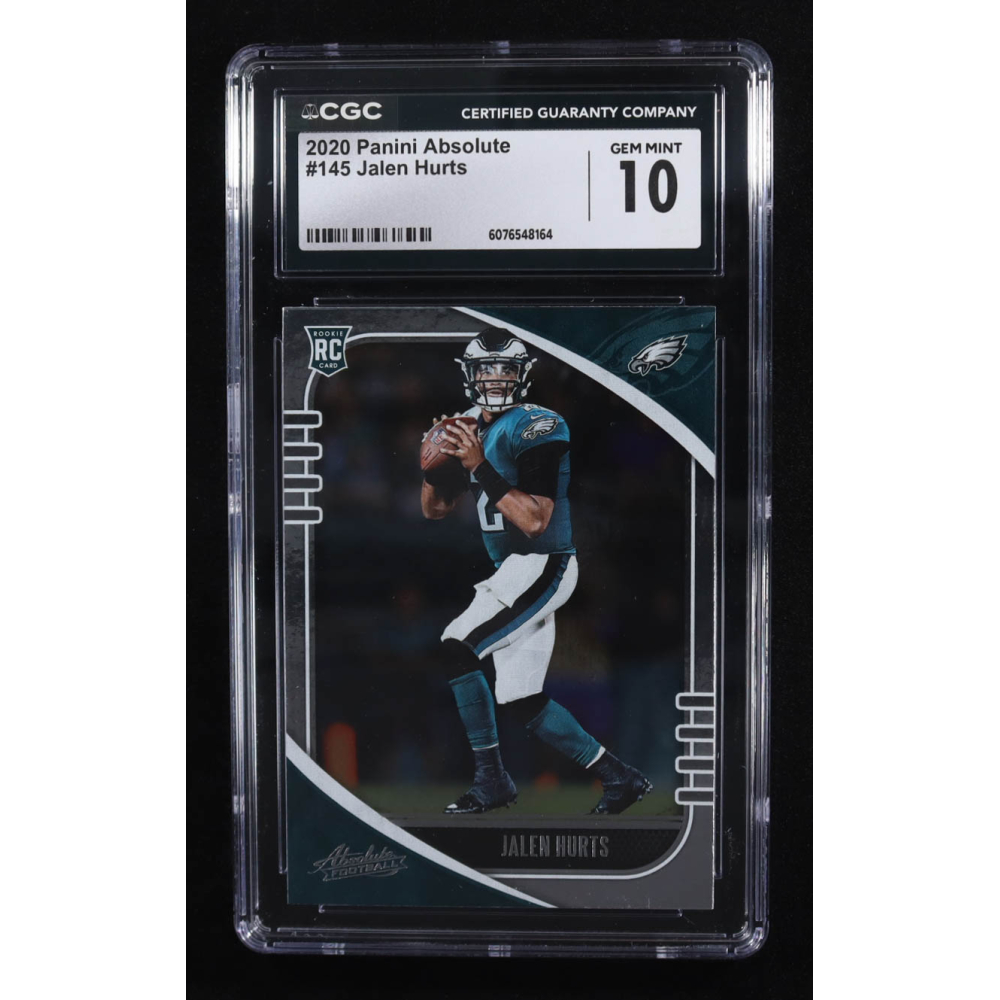 Jalen Hurts 2020 Absolute #145 RC (CGC 10) at PristineAuction.com Jalen Hurts 2020 Absolute #145 RC (CGC 10) at PristineAuction.com
