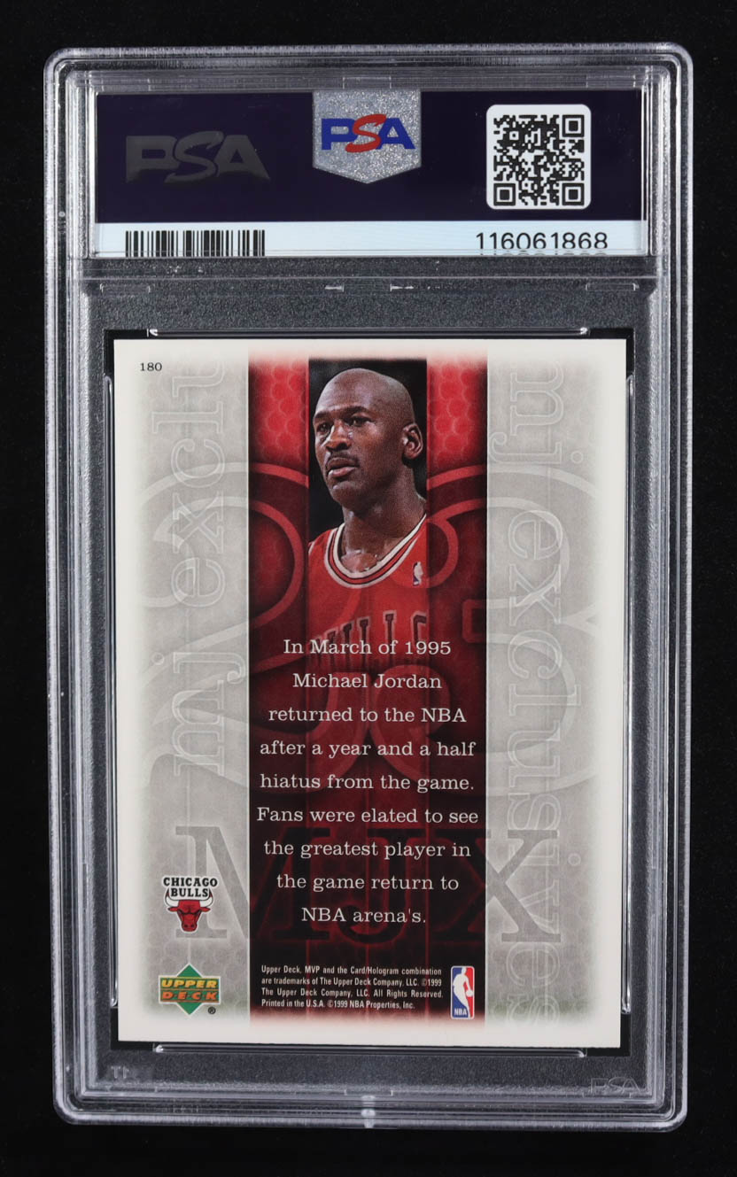 Michael Jordan 1999 Upper Deck MVP #180 (PSA 9) at PristineAuction.com Michael Jordan 1999 Upper Deck MVP #180 (PSA 9) at PristineAuction.com