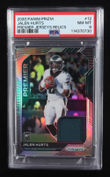 Jalen Hurts 2020 Panini Prizm Premier Jersey Relics #12 RC (PSA 8) at PristineAuction.com