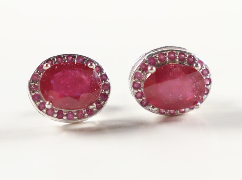 New 2.5 CTW Pair of Ruby Earrings | Estimated Retail Value: $1,600 (UGL) at PristineAuction.com New 2.5 CTW Pair of Ruby Earrings | Estimated Retail Value: $1,600 (UGL) at PristineAuction.com