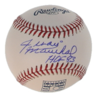 Juan Marichal Signed OML Hall of Fame Logo Baseball Inscribed "HOF 83" (JSA) at PristineAuction.com