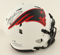 Mac Jones Signed Patriots Full-Size Authentic On-Field Lunar Eclipse Alternate Speed Helmet (Beckett) at PristineAuction.com