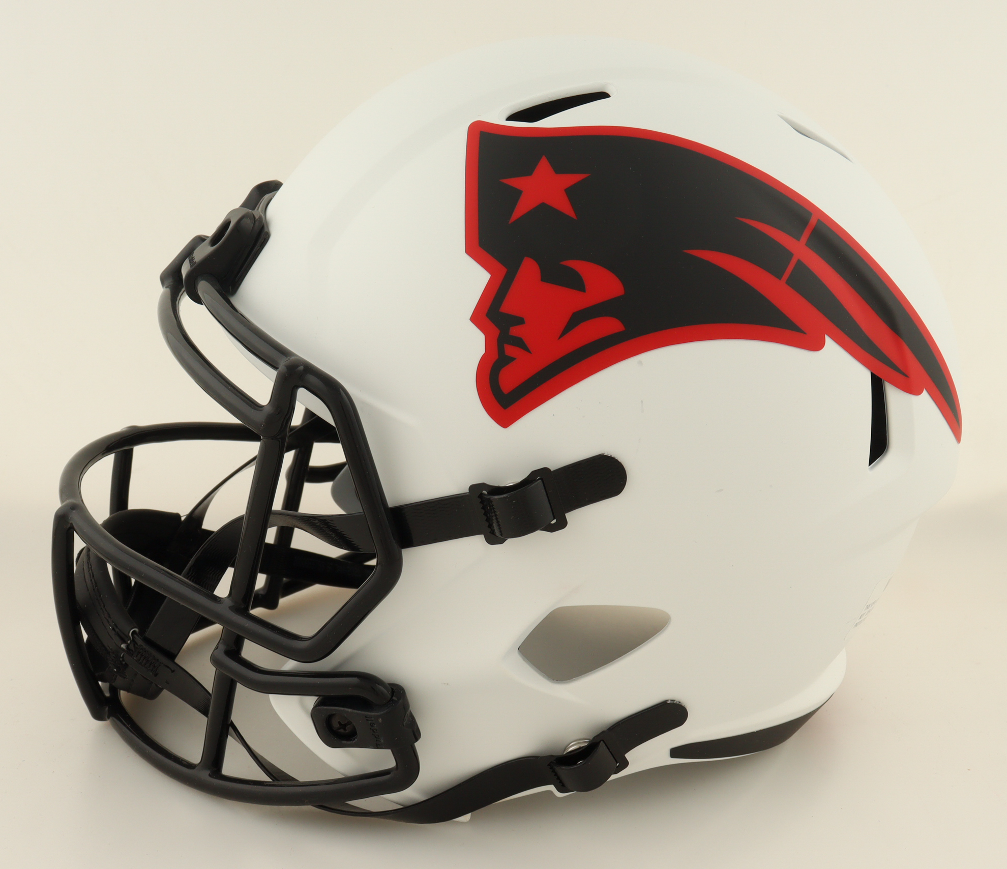 Mac Jones Signed Patriots Full-Size Lunar Eclipse Alternate Speed Helmet (Beckett) at PristineAuction.com Mac Jones Signed Patriots Full-Size Lunar Eclipse Alternate Speed Helmet (Beckett) at PristineAuction.com