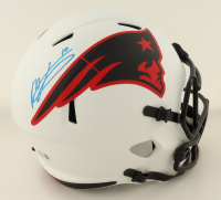 Mac Jones Signed Patriots Full-Size Lunar Eclipse Alternate Speed Helmet (Beckett) at PristineAuction.com