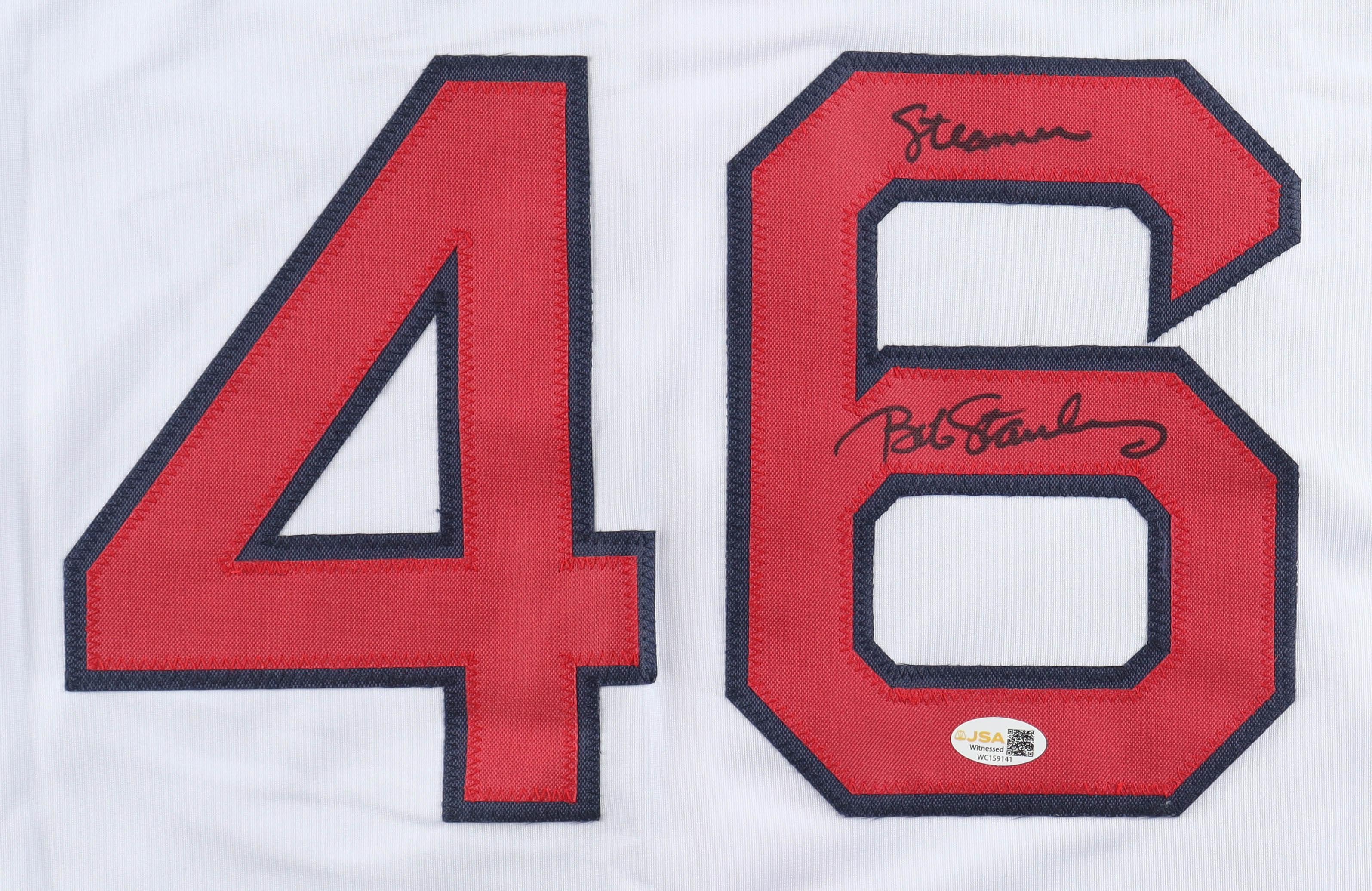Bob Stanley Signed Jersey Inscribed "Steamer" (JSA) at PristineAuction.com Bob Stanley Signed Jersey Inscribed "Steamer" (JSA) at PristineAuction.com