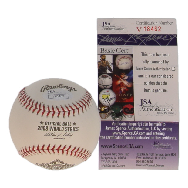 Charlie Manuel Signed 2008 World Series Baseball (PSA) at PristineAuction.com Charlie Manuel Signed 2008 World Series Baseball (PSA) at PristineAuction.com