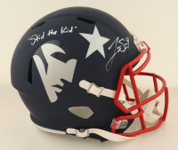 Jarrett Stidham Signed Patriots Full-Size AMP Alternate Speed Helmet Inscribed "Stid The KId" (JSA) at PristineAuction.com