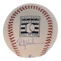 Rickey Henderson Signed OML Hall of Fame Logo Baseball (MLB & Steiner) at PristineAuction.com
