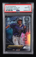 Fernando Tatis Jr. 2018 Topps Bowman Trending Chrome #FT RC (PSA 10) at PristineAuction.com