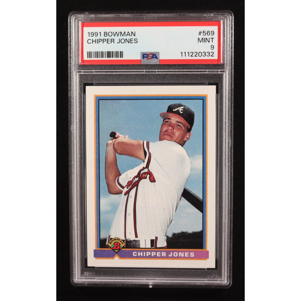 Chipper Jones 1991 Bowman #569 RC (PSA 9) at PristineAuction.com