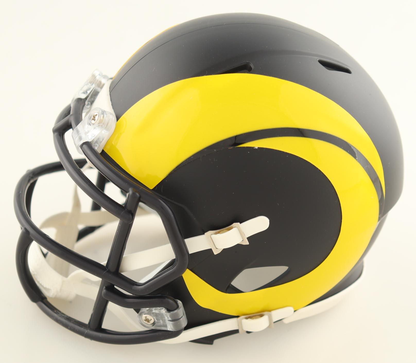 Isaac Bruce Signed Rams Eclipse Alternate Speed Mini Helmet Inscribed "HOF 20" (Beckett) at PristineAuction.com Isaac Bruce Signed Rams Eclipse Alternate Speed Mini Helmet Inscribed "HOF 20" (Beckett) at PristineAuction.com