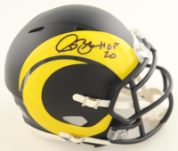 Isaac Bruce Signed Rams Eclipse Alternate Speed Mini Helmet Inscribed "HOF 20" (Beckett) at PristineAuction.com