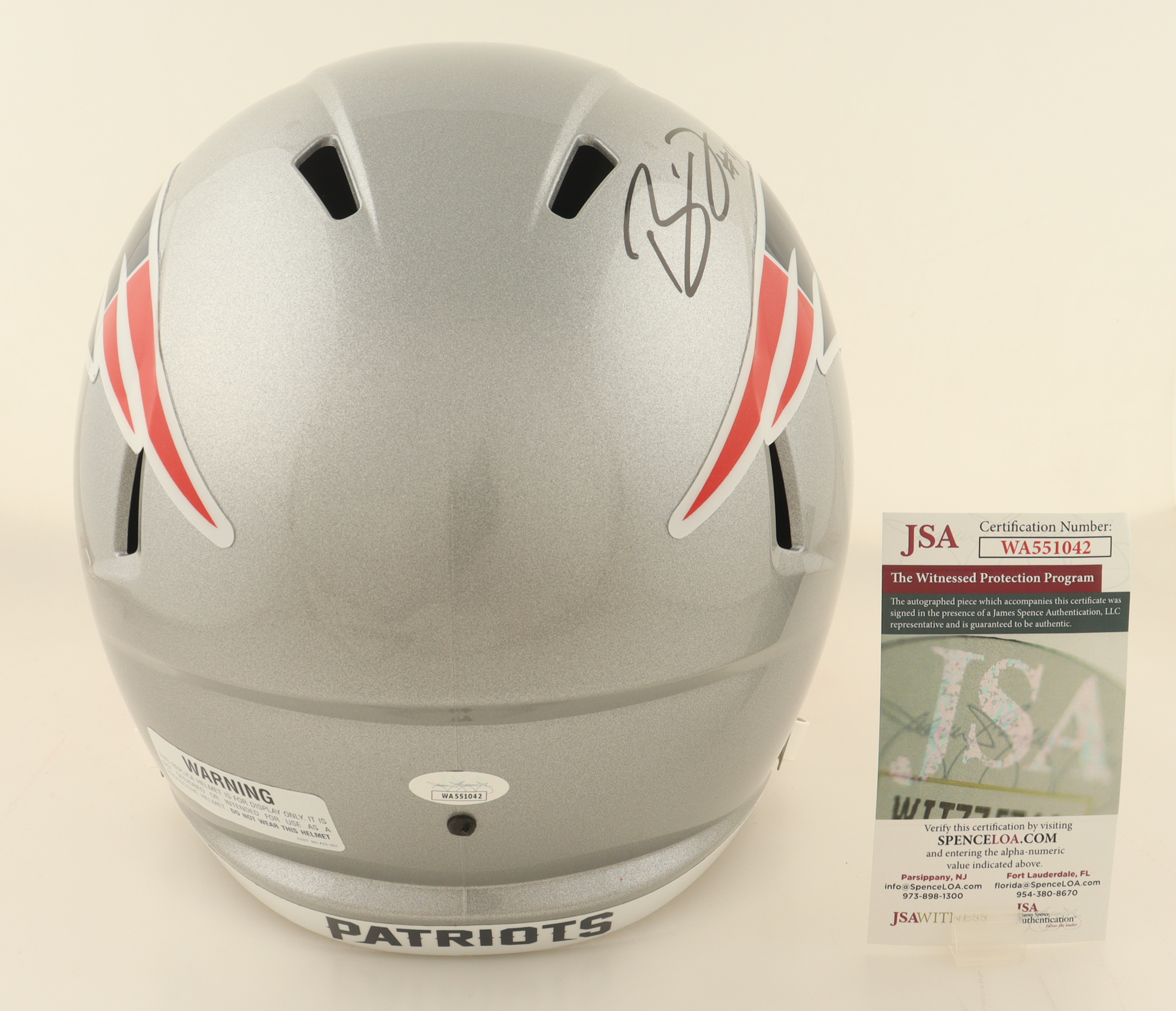 Bailey Zappe Signed Patriots Full-Size Speed Helmet (JSA) at PristineAuction.com Bailey Zappe Signed Patriots Full-Size Speed Helmet (JSA) at PristineAuction.com