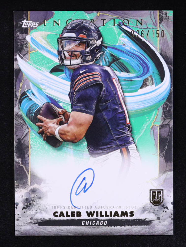 Caleb Williams 2024 Topps Inception Rookie Autographs Green #RACW #026/150 RC