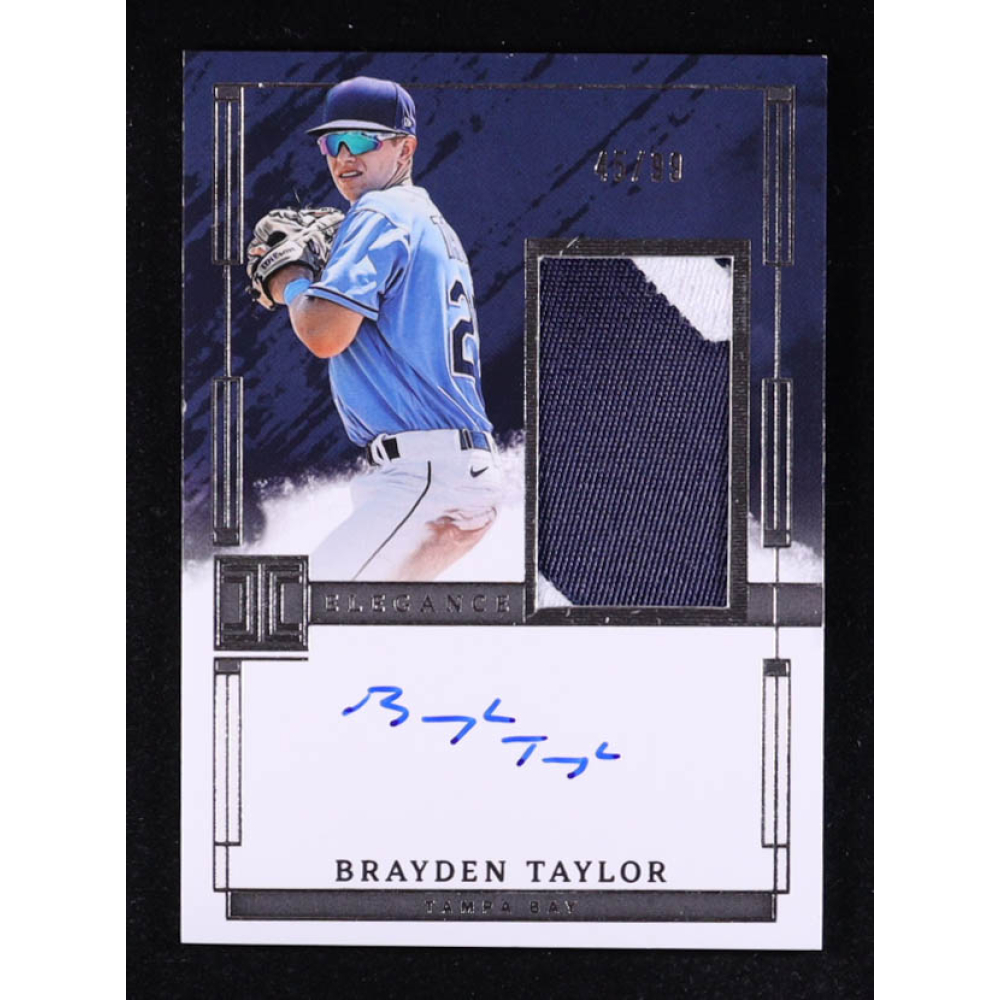 Brayden Taylor 2024 Panini Impeccable Elegance Prospect Jersey Autographs #44 #45/99 RC at PristineAuction.com