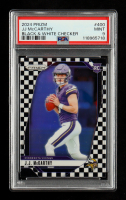 JJ McCarthy 2024 Panini Prizm Prizms Black and White Checker #400 RC (PSA 9) at PristineAuction.com