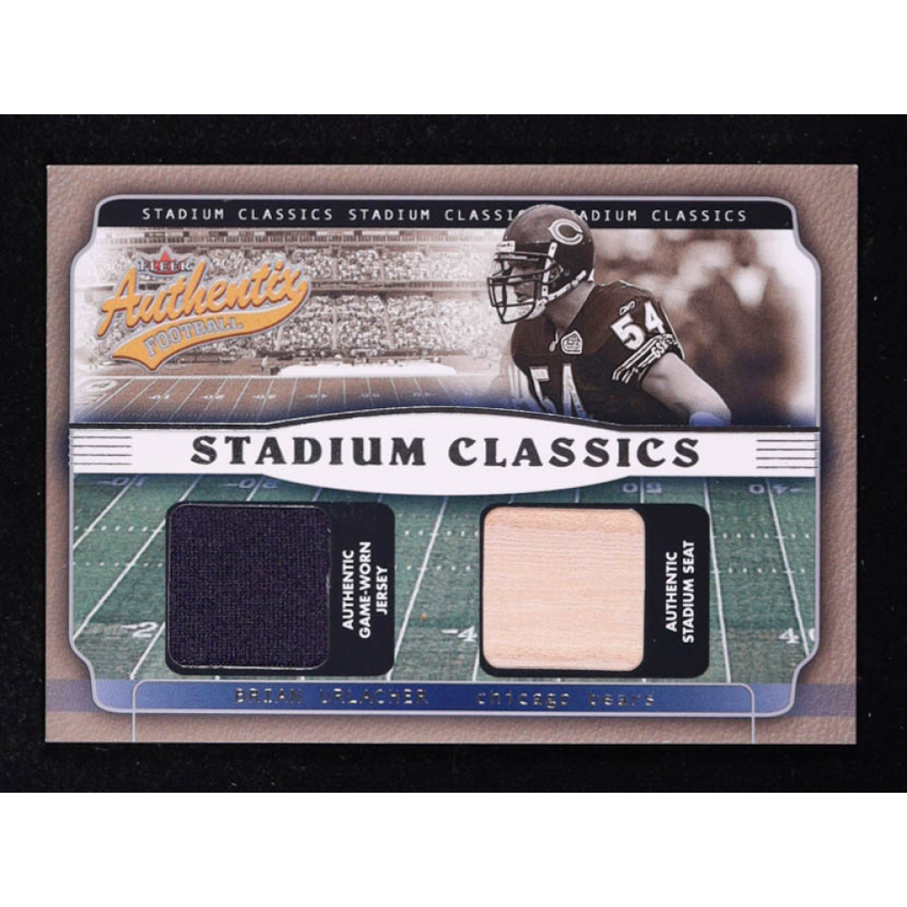 Brian Urlacher 2002 Fleer Authentix Stadium Classics Memorabilia JSY Bat #SCBU at PristineAuction.com