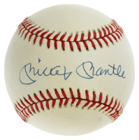 Mickey Mantle Signed OAL Baseball (PSA | Auto 8) at PristineAuction.com