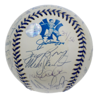 Derek Jeter, Joe Torre, Mariano Rivera | Yankees 1998 World Series Champions OAL Baseball Team-Signed By (27) (PSA) at PristineAuction.com