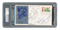 Heisman Trophy Winners First Day Cover Envelope Signed By (10) with O.J. Simpson, Alan Ameche, Joe Bellino (PSA) at PristineAuction.com