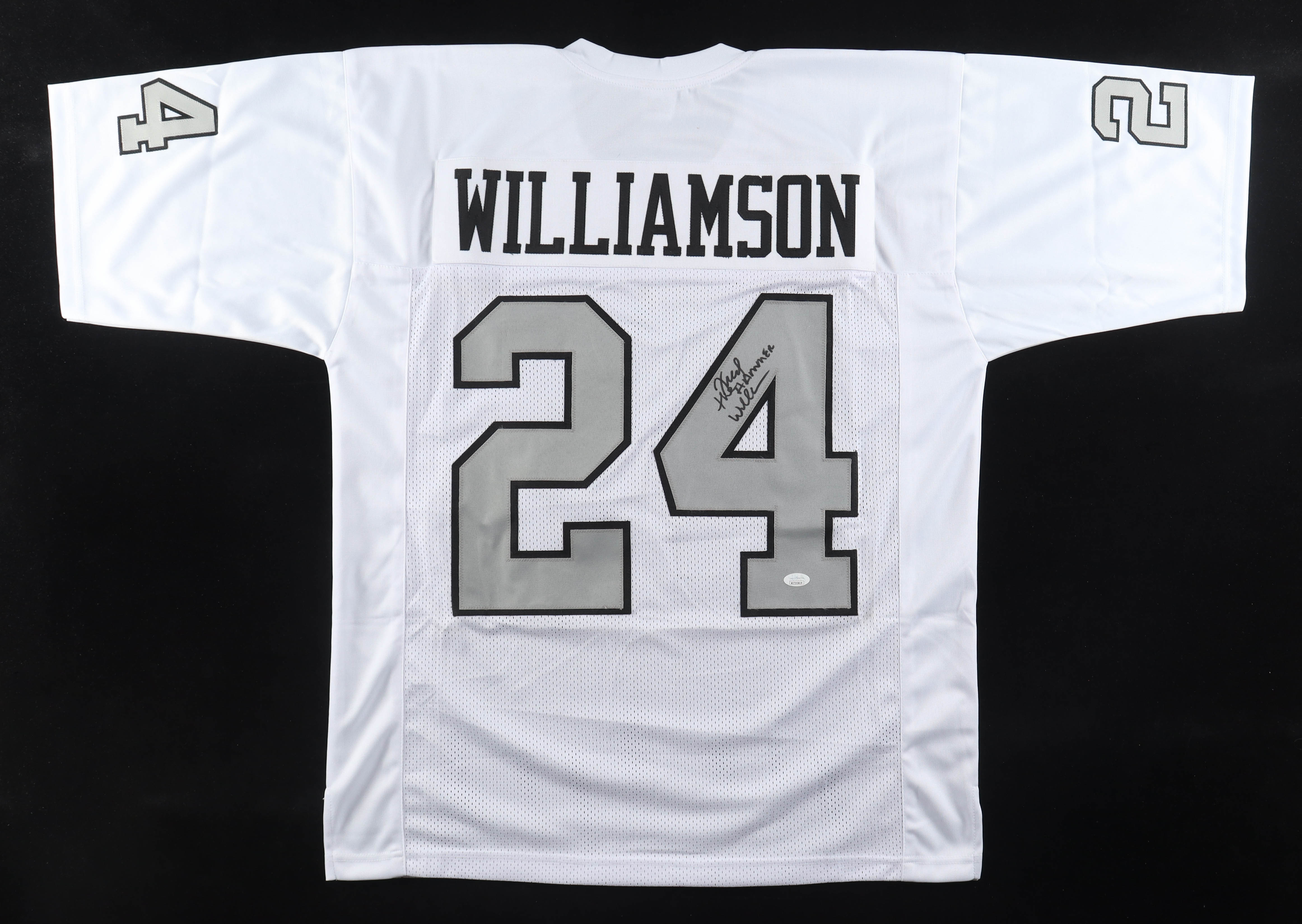 Fred "The Hammer" Williamson Signed Jersey (JSA) at PristineAuction.com Fred "The Hammer" Williamson Signed Jersey (JSA) at PristineAuction.com