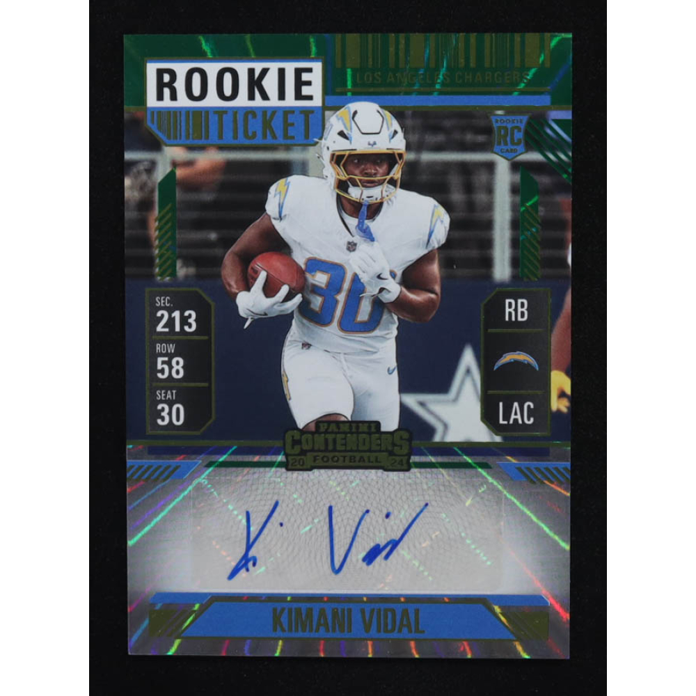 Kimani Vidal 2024 Panini Contenders #188 AU RC at PristineAuction.com