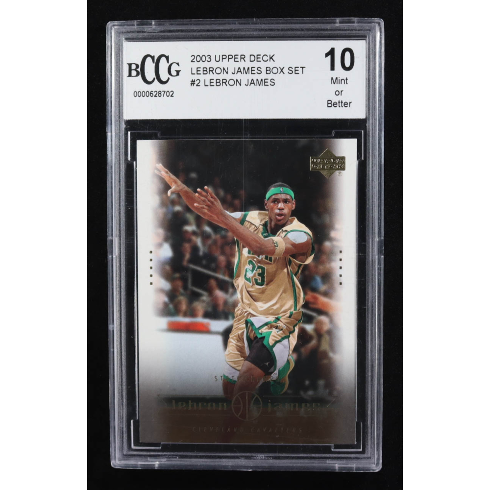 Lebron James 2003 Upper Deck Box Set #2 RC (BCCG 10) at PristineAuction.com