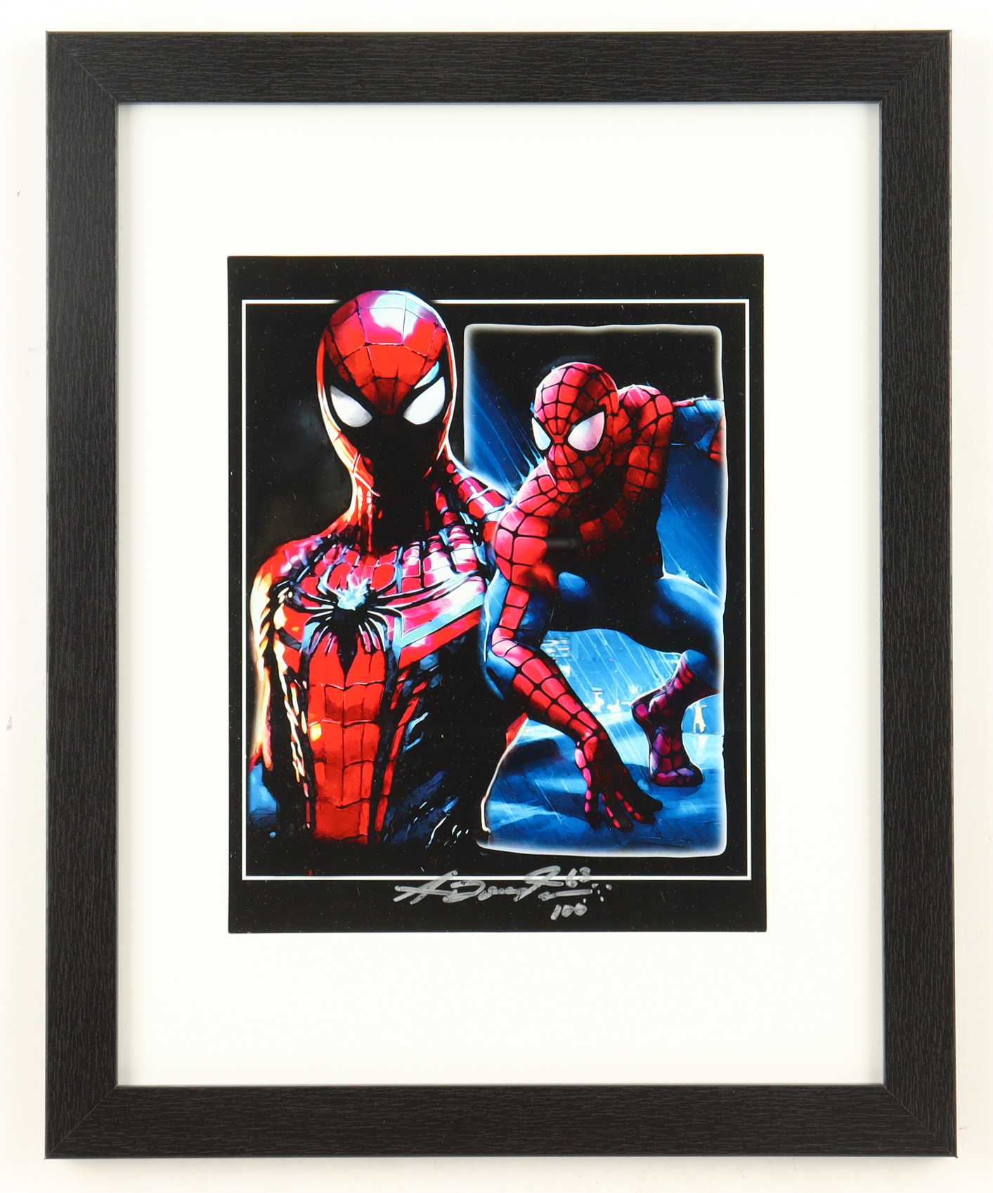 "Spider-Man" LE Custom Framed Lithograph Print Display Signed by Anthony Douglas (Douglas) at PristineAuction.com "Spider-Man" LE Custom Framed Lithograph Print Display Signed by Anthony Douglas (Douglas) at PristineAuction.com