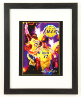 "LeBron James & Luka Doncic" LE Lakers Custom Framed Lithograph Print Display Signed by Anthony Douglas (Douglas) at PristineAuction.com