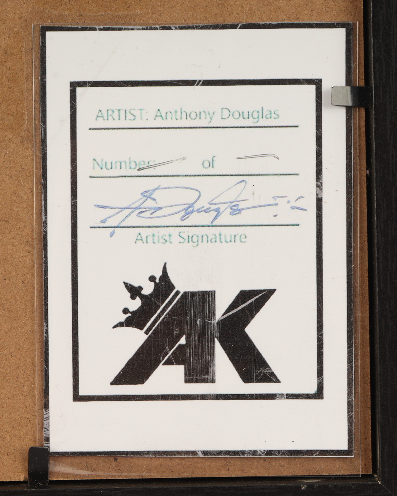 "Prince" Custom Framed Lithograph Print Display Signed by Anthony Douglas (Douglas) at PristineAuction.com "Prince" Custom Framed Lithograph Print Display Signed by Anthony Douglas (Douglas) at PristineAuction.com
