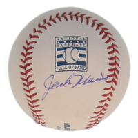 Jack Morris Signed OML Hall of Fame Logo Baseball (JSA) at PristineAuction.com