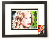 "Taylor Swift" LE Custom Framed Lithograph Print Display By Anthony Douglas (Douglas) at PristineAuction.com