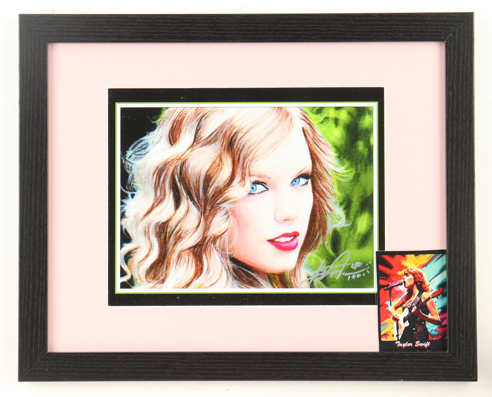"Taylor Swift" LE Custom Framed Lithograph Print Display By Anthony Douglas (Douglas) at PristineAuction.com "Taylor Swift" LE Custom Framed Lithograph Print Display By Anthony Douglas (Douglas) at PristineAuction.com