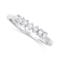 0.23 CTW Natural Diamond Ring Mounted In 10K White Gold H-I, I1-I2 | NEW Estimated Retail Value: $3,420 (IGI) at PristineAuction.com