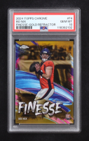 Bo Nix 2024 Topps Chrome Finesse Gold Refractors #F4 RC #32/50 (PSA 10) at PristineAuction.com