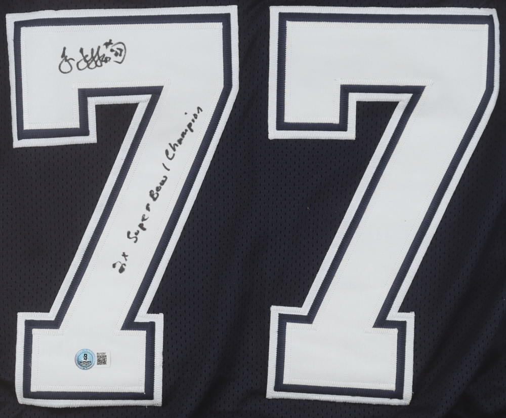 Jim Jeffcoat Signed Jersey Inscribed "2x Super Bowl Champion" (Beckett) at PristineAuction.com Jim Jeffcoat Signed Jersey Inscribed "2x Super Bowl Champion" (Beckett) at PristineAuction.com