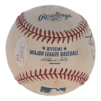 Philadelphia Phillies Legends | OML Baseball Signed by (7) with Harry Kalas, Greg Luzinski, Ryan Howard (JSA) at PristineAuction.com Philadelphia Phillies Legends | OML Baseball Signed by (7) with Harry Kalas, Greg Luzinski, Ryan Howard (JSA) at PristineAuction.com
