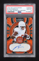 Bijan Robinson 2022 Wild Card Auto Mania Autographs Circle Sparkles Orange #AMC83 RC #29/100 (PSA 10) at PristineAuction.com