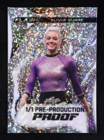 Olivia "Livvy" Dunne 2024 Leaf Flash Sparkle Silver Pre-Production Proof #NNO #1/1 at PristineAuction.com