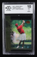 Tiger Woods 2001 Upper Deck Tiger's Tales #TT7 RC (BCCG 10) at PristineAuction.com