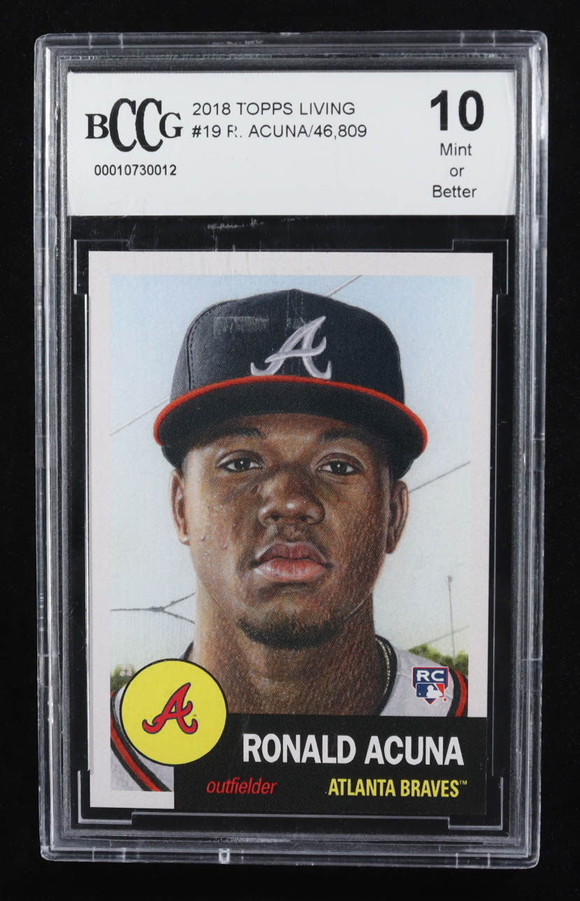 Ronald Acuna 2018 Topps Living Legend #19 RC (BCCG 10) at PristineAuction.com Ronald Acuna 2018 Topps Living Legend #19 RC (BCCG 10) at PristineAuction.com