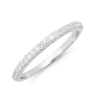 0.39 CTW Natural Diamond Designer Ring Mounted In 10K White Gold H-I, I1-I2 NEW | Estimated Retail Value: $3,955 (IGI) at PristineAuction.com