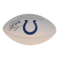 Peyton Manning Signed Colts Logo NFL Football (Manning) at PristineAuction.com