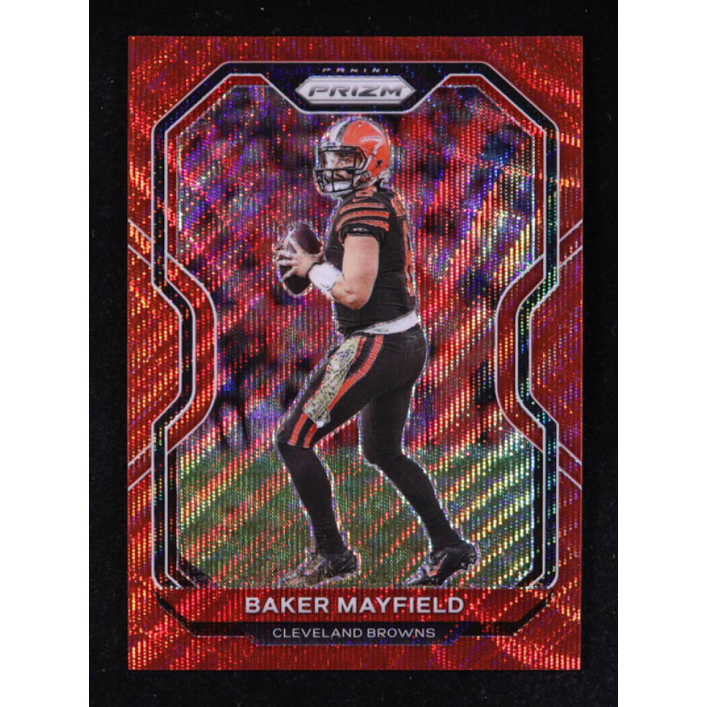 Baker Mayfield 2020 Panini Prizm Prizms Red Wave #56 #065/149 RC at PristineAuction.com
