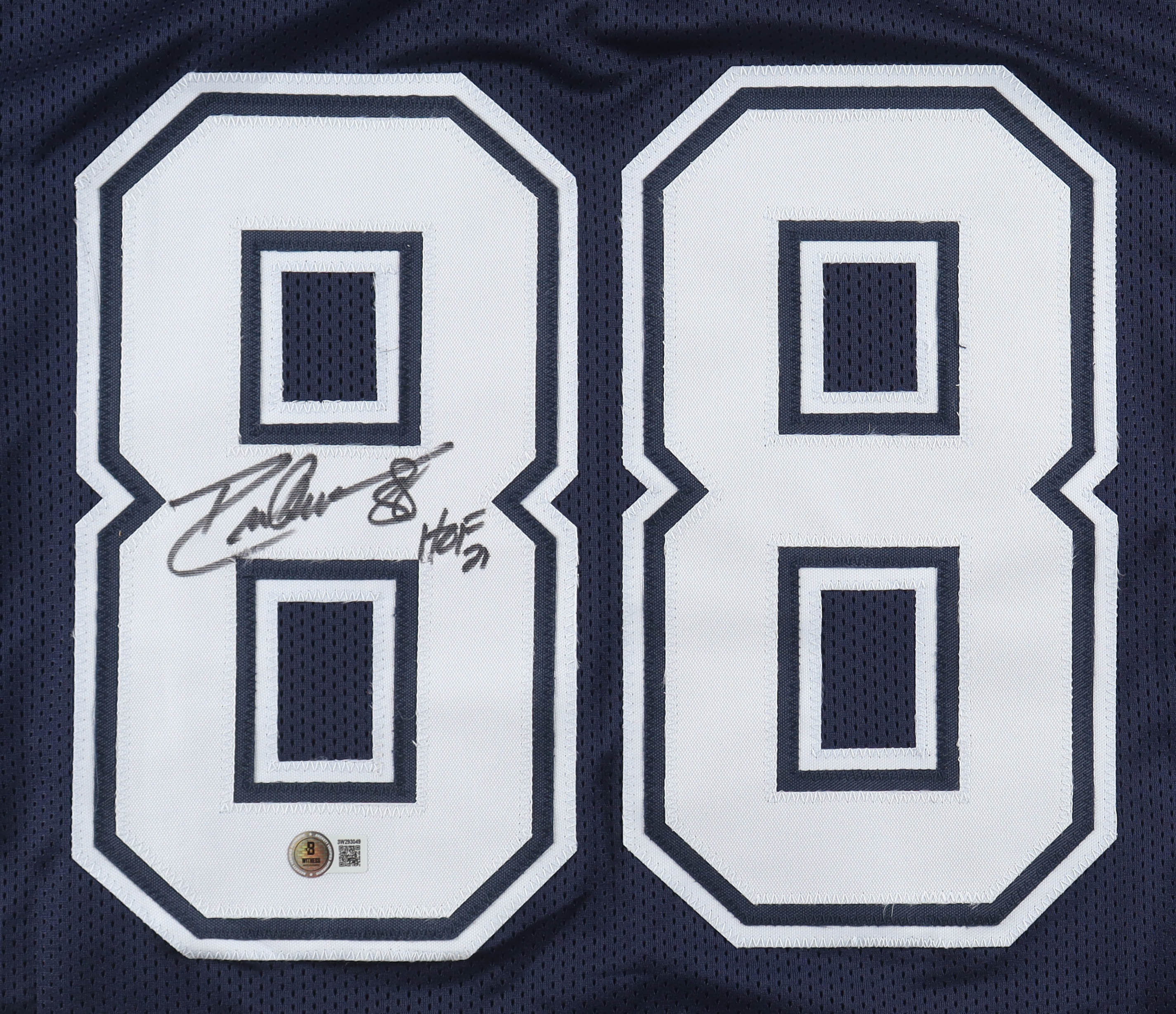 Drew Pearson Signed Jersey Inscribed "HOF 21" (Beckett) at PristineAuction.com Drew Pearson Signed Jersey Inscribed "HOF 21" (Beckett) at PristineAuction.com